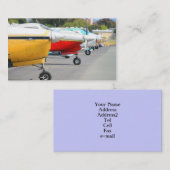 飛行機の名刺 名刺 (正面/裏面)