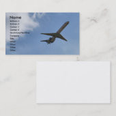 飛行機の名刺 名刺 (正面/裏面)