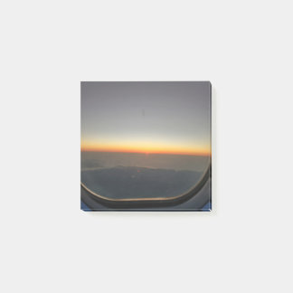 飛行機の夕日 ポストイット