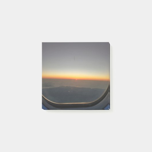 飛行機の夕日 ポストイット (正面)