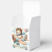 飛行機の少年クマ 1歳の誕生日パーティー フェイバーボックス (オープン)