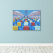 飛行機の座席（Gregorio Undurraga著） キャンバスプリント (インサイチュ (ウッドフロア))