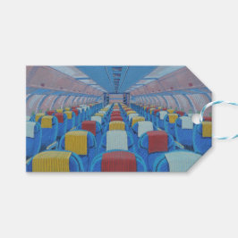 飛行機の座席（Gregorio Undurraga著） ギフトタグ
