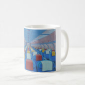 飛行機の座席（Gregorio Undurraga著） コーヒーマグカップ (正面右)