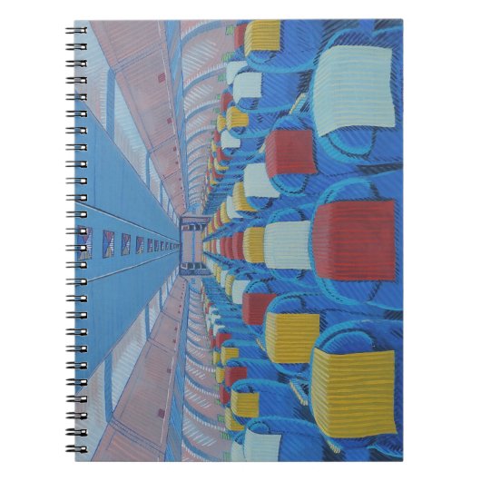 飛行機の座席（Gregorio Undurraga著） ノートブック (正面)