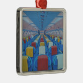 飛行機の座席（Gregorio Undurraga著） メタルオーナメント (右)