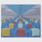 飛行機の座席（Gregorio Undurraga著） ラッピングペーパー (フラット)