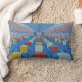 飛行機の座席（Gregorio Undurraga著） ランバークッション (ブランケット)