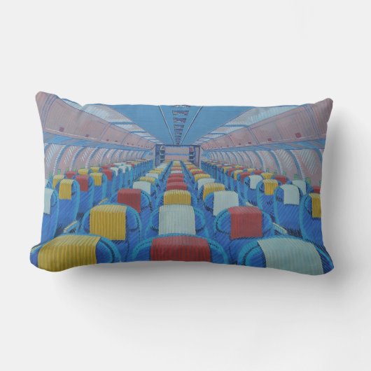 飛行機の座席（Gregorio Undurraga著） ランバークッション (正面)
