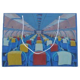 飛行機の座席（Gregorio Undurraga著） ラージペーパーバッグ