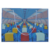 飛行機の座席（Gregorio Undurraga著） ラージペーパーバッグ (裏面)