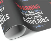 飛行機の恋人クールパイロット航空飛行機ファン ラッピングペーパー (ロールコーナー)