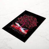 飛行機の恋人ハート図形 箔シーズンカード (回転した状態)