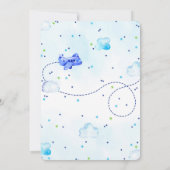 飛行機の招待状 招待状 (裏面)