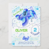 飛行機の招待状 招待状 (正面)