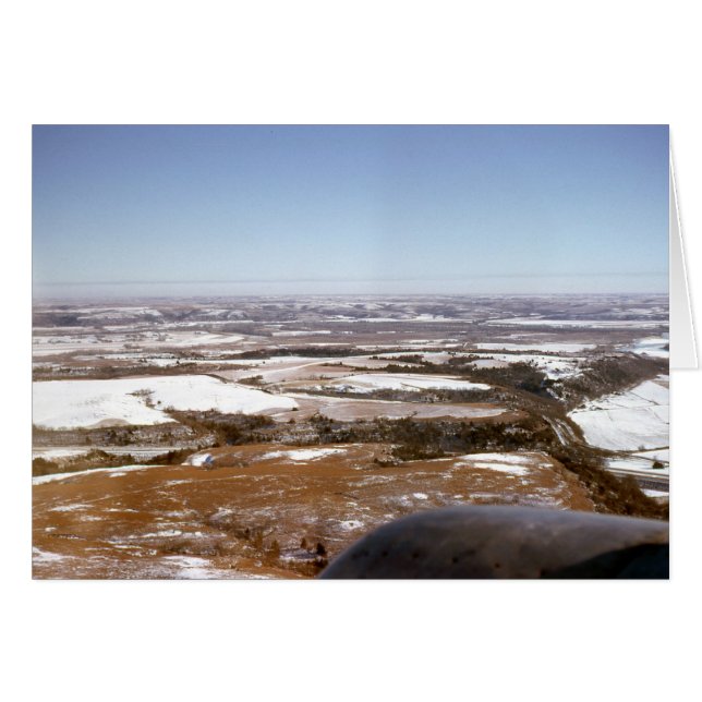 飛行機の挨拶状 (正面横)