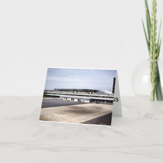 飛行機の挨拶状 カード (正面)