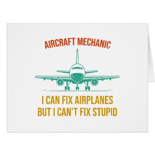 飛行機の整備士は飛行機を直せるが直せない (正面横)