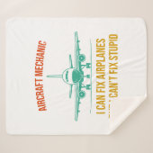 飛行機の整備士は飛行機を直せるが直せない シェルパブランケット (正面(横))