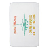 飛行機の整備士は飛行機を直せるが直せない バスマット (正面縦)