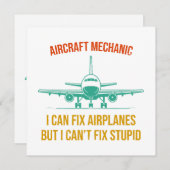 飛行機の整備士は飛行機を直せるが直せない 招待状 (正面/裏面)