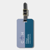 飛行機の旅に常に時間を ラゲッジタグ (正面縦)