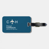 飛行機の旅に常に時間を ラゲッジタグ (裏面横)