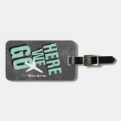 飛行機の旅に行く ラゲッジタグ (正面横)