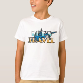 飛行機の旅デザイン Tシャツ