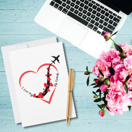 飛行機の旅ハート&私はフライの友人を愛 シーズンカード