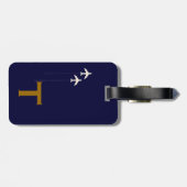 飛行機の旅行のカスタマイズ可能な名前のMr & Mrs ラゲッジタグ (裏面横)