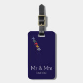 飛行機の旅行のミスターパーソナライズされたト ラゲッジタグ (正面縦)