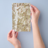 飛行機の木カモフラージュは樹皮のパターンを見る チラシ (ハンドル)