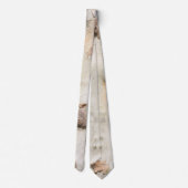 飛行機の木カモフラージュは樹皮のパターンを見る ネクタイ (裏面)