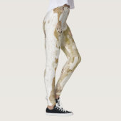 飛行機の木カモフラージュは樹皮のパターンを見る レギンス (右)