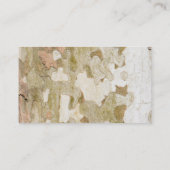 飛行機の木カモフラージュは樹皮のパターンを見る 名刺 (裏面)