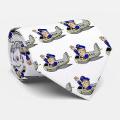 飛行機の漫画 ネクタイ (ロール)