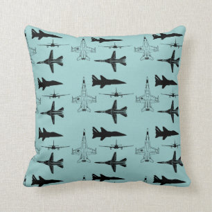 飛行機の男の飛んでいる子 クッション