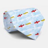 飛行機の空のバナー「ハッピーファーザーズ・デイ」漫画 ネクタイ (ロール)