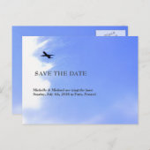 飛行機の空救の目的地 – 最新 案内ポストカード (正面/裏面)