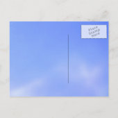 飛行機の空救の目的地 – 最新 案内ポストカード (裏面)