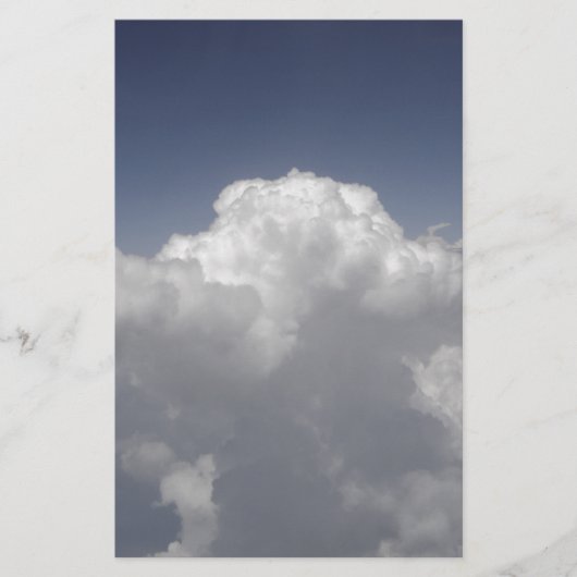 飛行機の窓から3万足の雲 便箋 (正面)