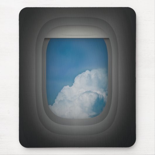 飛行機の窓の口 マウスパッド (正面)