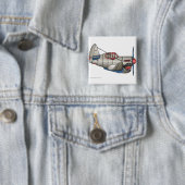 飛行機の第2次世界大戦の戦闘機ピン 缶バッジ (インサイチュ)