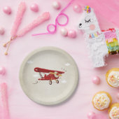 飛行機の紙皿旅行冒険のシャワー ペーパープレート (パーティー)