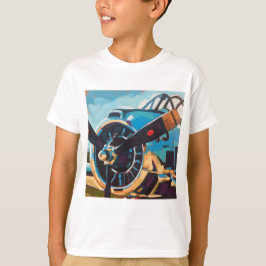 飛行機の絵 - 航空ファンへのギフト Tシャツ