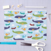 飛行機の航空テーマ 薄葉紙 (クラフト)