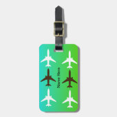 飛行機の荷物のラベル ラゲッジタグ (正面縦)