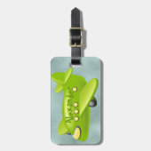 飛行機の荷物のラベル(個人化して下さい) ラゲッジタグ (正面縦)