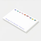 飛行機の行のカラフルメモのカスタマイズ ポストイット (アングル)